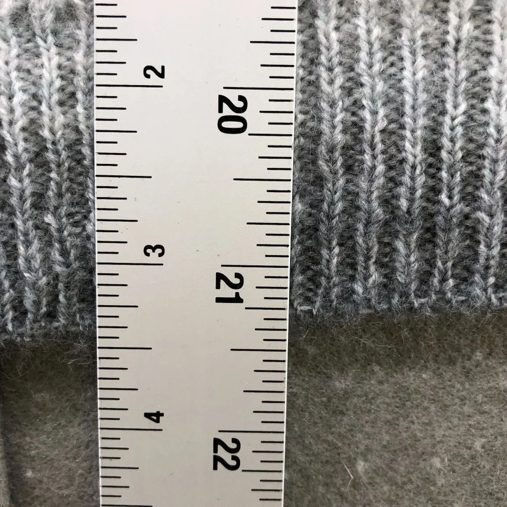 NWOT Hooked Up By IOT Turtleneck Sweater Womens M Gray Striped Ombre‎ Relaxed